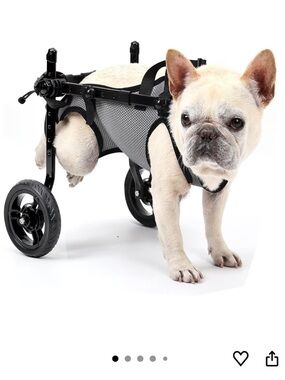 Dog Wheelchair Back Legs Light Weight Cart Disabled Hind Legs Walking Adjustable